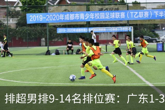 排超男排9-14名排位赛：广东1-3四川 辽宁3-0云南